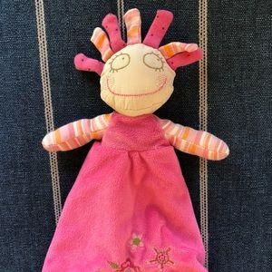 Maison Chic Pink Doll Lovey Security‎ Blanket